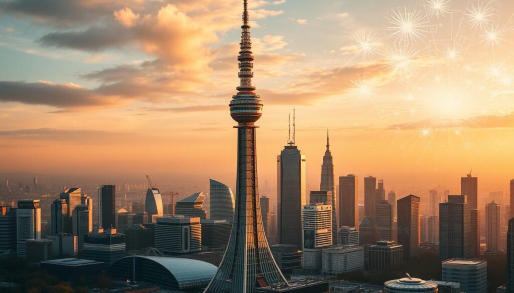 Fernsehturm und Technologie