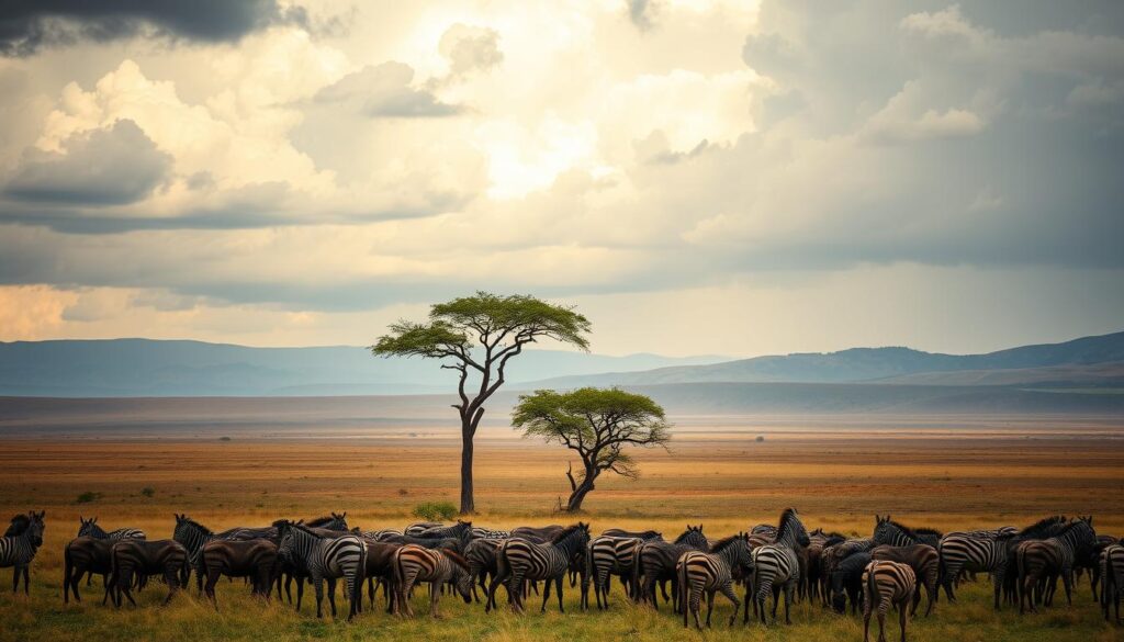 Regenzeit in der Serengeti