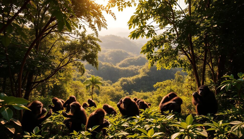 Schimpansen im Kibale National Park