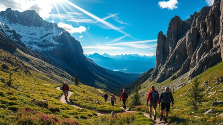Trekking in den Rocky Mountains