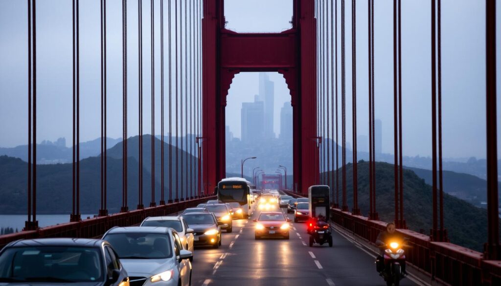 Verkehr auf der Golden Gate Bridge