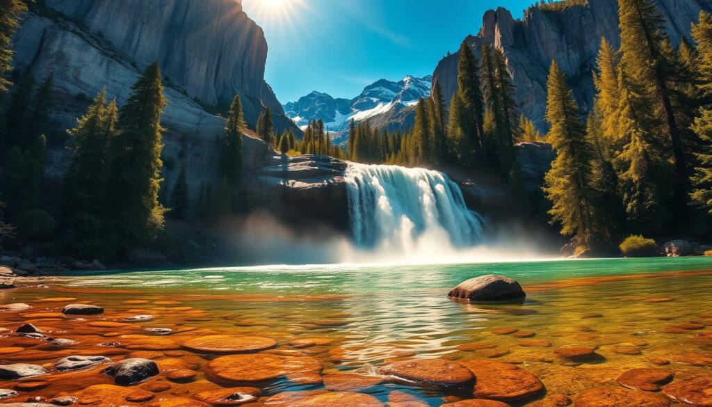 Wasserfall im Yosemite National Park