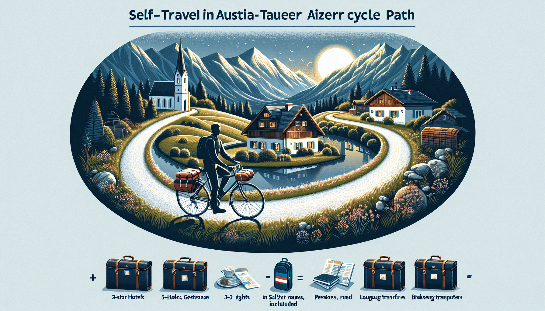 Eigene Anreise Österreich - Tauernradweg: Radreise durch das Salzburger Land 5 bzw. 6 Nächte 3-Sterne-Hotels/Gasthöfe/Pensionen mit Frühstück Gep Eigene Anreise Österreich - Tauernradweg: Radreise durch das Salzburger Land 5 bzw. 6 Nächte 3-Sterne-Hotels/Gasthöfe/Pensionen mit Frühstück Gep