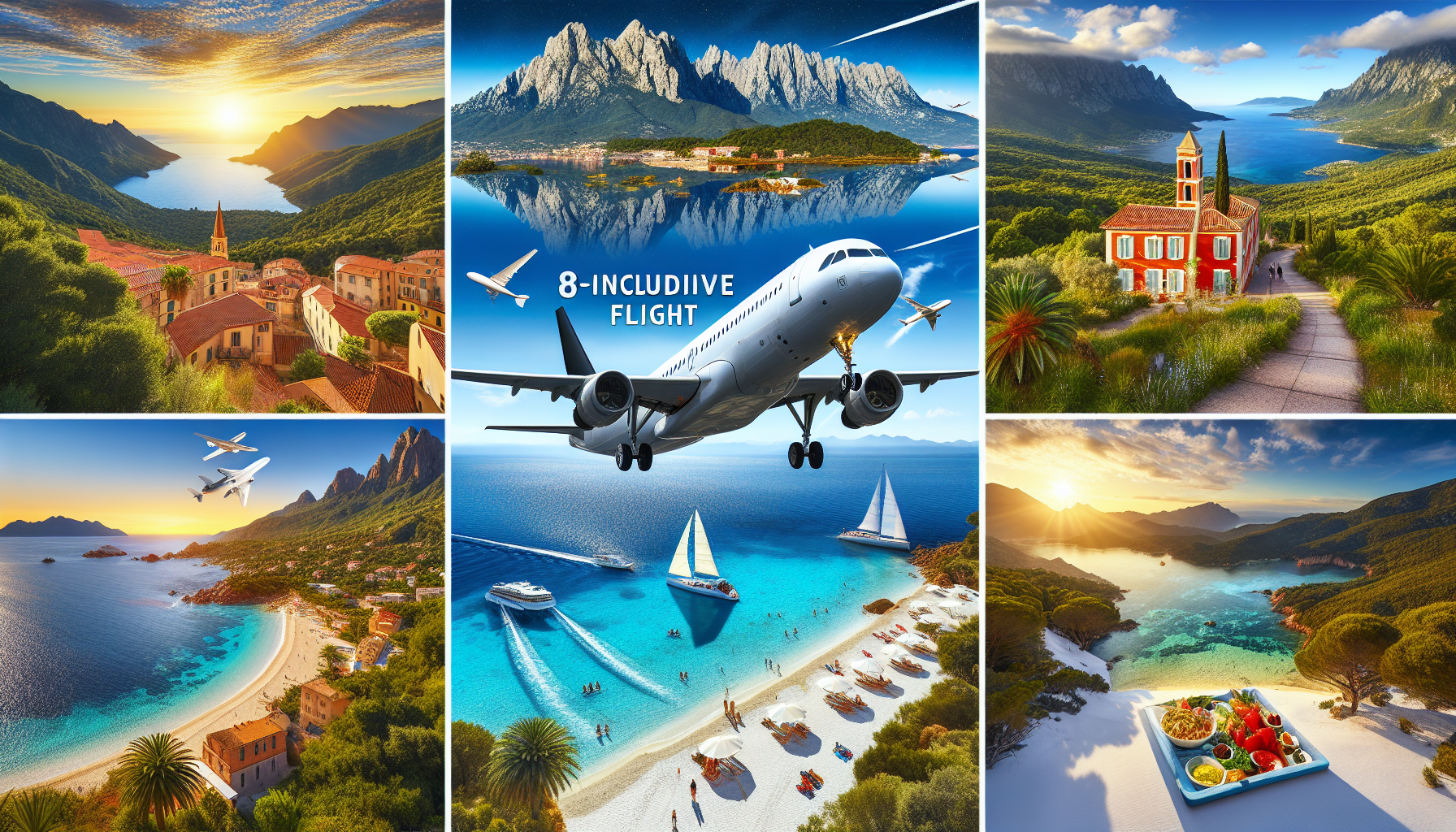 Flugreisen Korsika: Inselzauber zwischen Bergen und Meer 8-tägig inkl. Flug Ferienhotel mit Halbpension 4 Ausflüge Flugreisen Korsika: Inselzauber zwischen Bergen und Meer 8-tägig inkl. Flug Ferienhotel mit Halbpension 4 Ausflüge