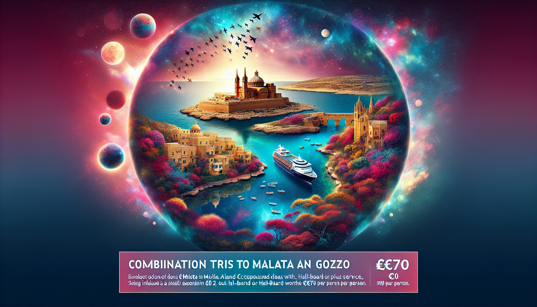 Kombinationsreisen Malta & Gozo: Inselträume zwischen Kultur und Natur 8-tägig inkl. Flug 4-Sterne-Hotels mit Halbpension bzw. Halbpension Plus Inkl Kombinationsreisen Malta & Gozo: Inselträume zwischen Kultur und Natur 8-tägig inkl. Flug 4-Sterne-Hotels mit Halbpension bzw. Halbpension Plus Inkl