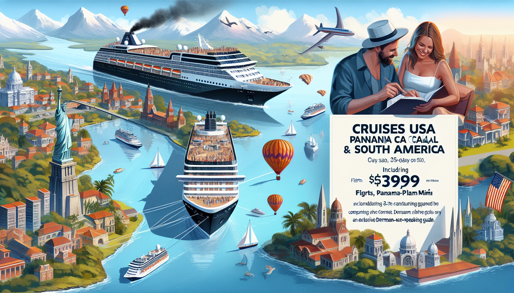 Kreuzfahrten USA, Panamakanal & Südamerika: Kreuzfahrt mit der MS Oosterdam von Buenos Aires bis Miami 35-tägig inkl. Flug 3-Sterne-Hotel inkl. Frü