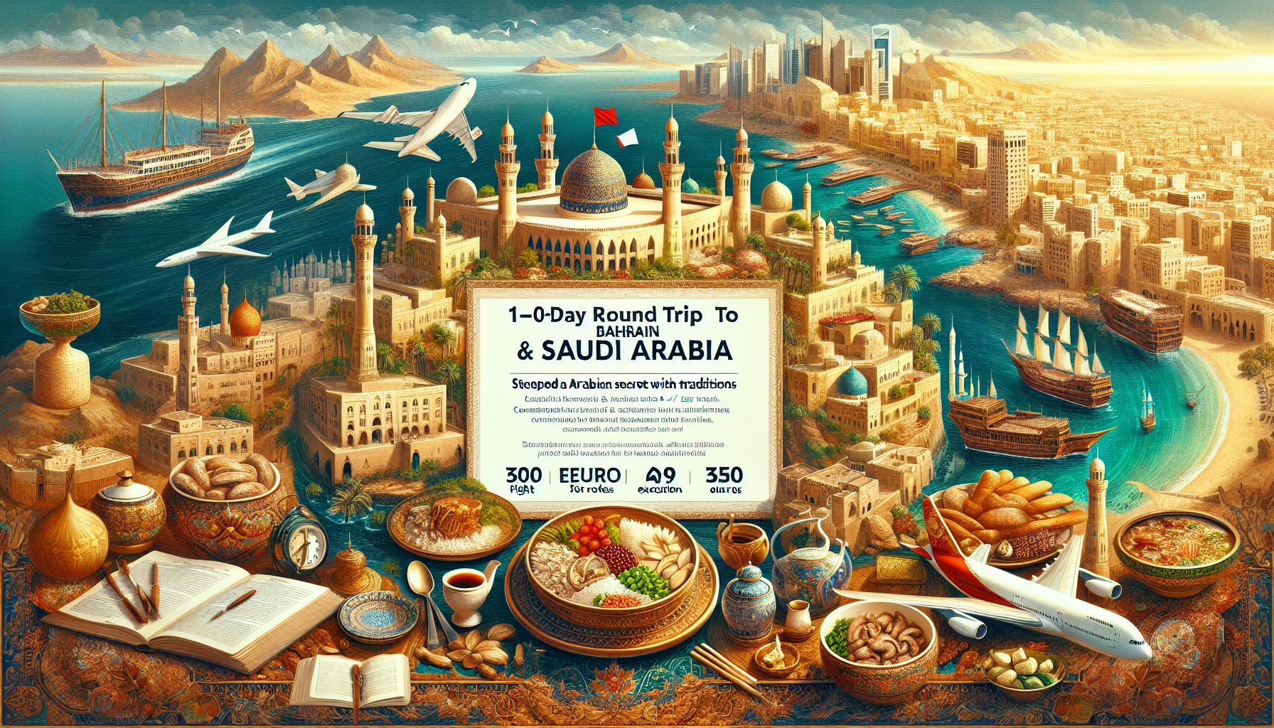 Rundreisen Bahrain & Saudi-Arabien: Arabische Geheimnisse und lebendige Traditionen 10-tägig inkl. Flug 4-/5-Sterne-Hotels mit Verpflegung Inkl. Ausf Rundreisen Bahrain & Saudi-Arabien: Arabische Geheimnisse und lebendige Traditionen 10-tägig inkl. Flug 4-/5-Sterne-Hotels mit Verpflegung Inkl. Ausf