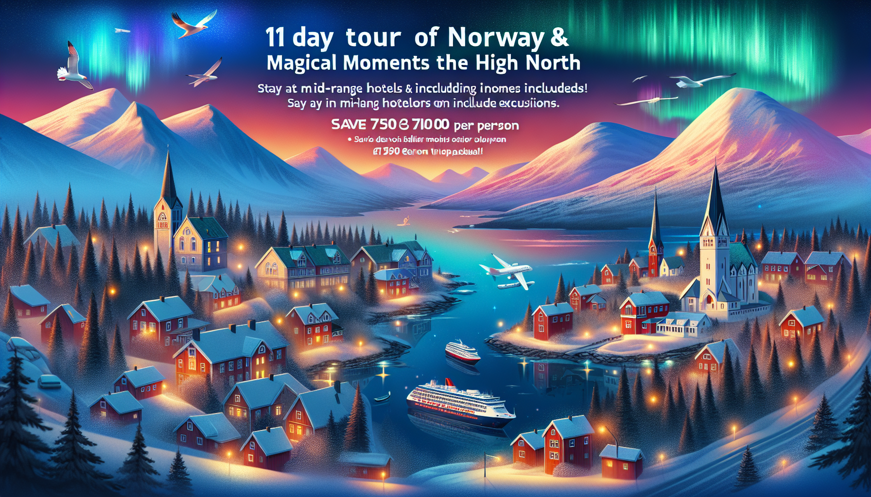 Rundreisen Norwegen & Nordkap: Magische Momente im Hohen Norden 11-tägig inkl. Flug Mittelklassehotels mit Verpflegung Inkl. Ausflüge i. W. v. 750 Rundreisen Norwegen & Nordkap: Magische Momente im Hohen Norden 11-tägig inkl. Flug Mittelklassehotels mit Verpflegung Inkl. Ausflüge i. W. v. 750