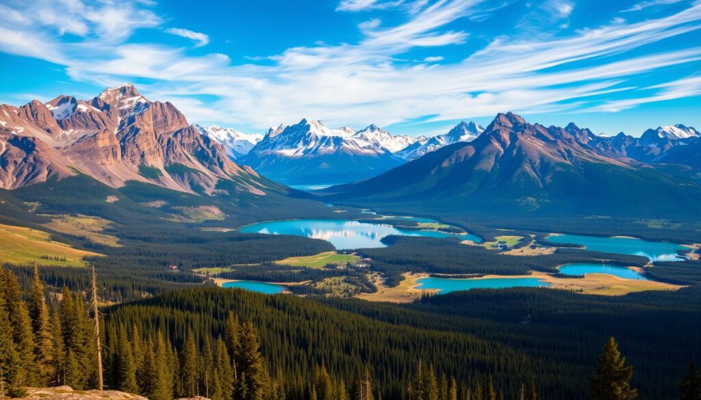 Panorama in den Rocky Mountains