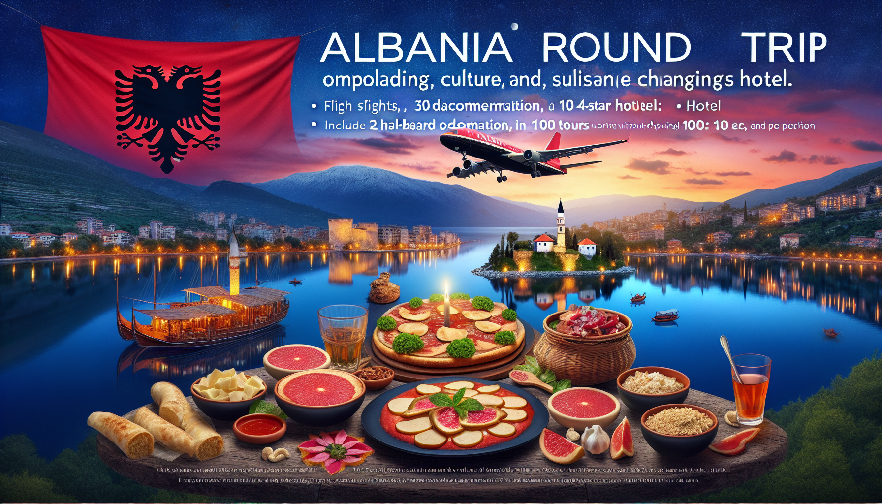 Rundreisen Albanien: Kultur, Kulinarik & Natur ohne Hotelwechsel 8-tägig inkl. Flüge 4-Sterne-Hotel mit Halbpension Inkl. 2 Ausflügen i. W. v. ca. Rundreisen Albanien: Kultur, Kulinarik & Natur ohne Hotelwechsel 8-tägig inkl. Flüge 4-Sterne-Hotel mit Halbpension Inkl. 2 Ausflügen i. W. v. ca.