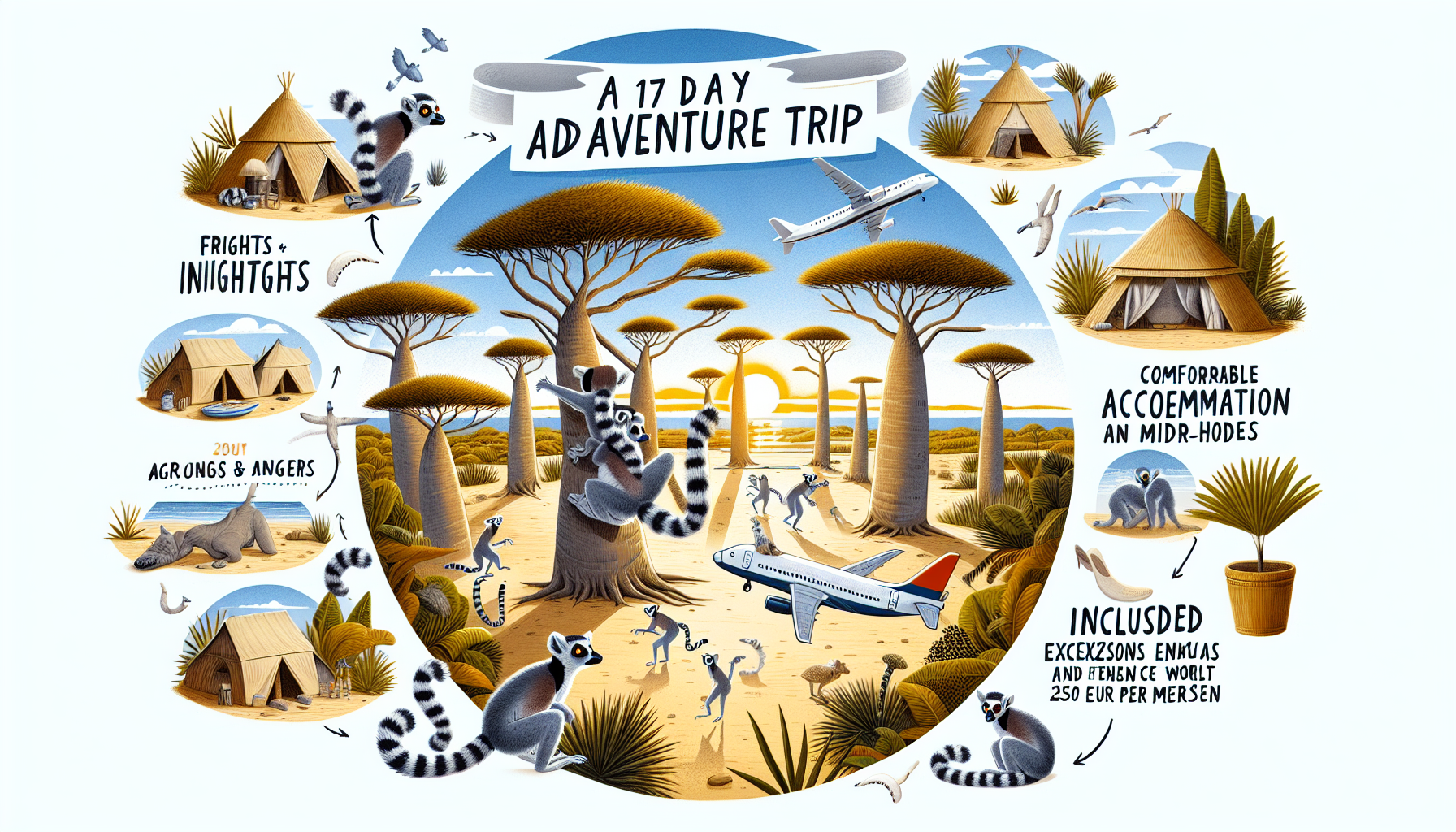 Erlebnisreisen Madagaskar: Die Insel der Lemuren und Baobabs 17-tägig inkl. Flüge Mittelklassehotels/Zeltunterkunft mit Verpflegung Inkl. Ausflüge Erlebnisreisen Madagaskar: Die Insel der Lemuren und Baobabs 17-tägig inkl. Flüge Mittelklassehotels/Zeltunterkunft mit Verpflegung Inkl. Ausflüge
