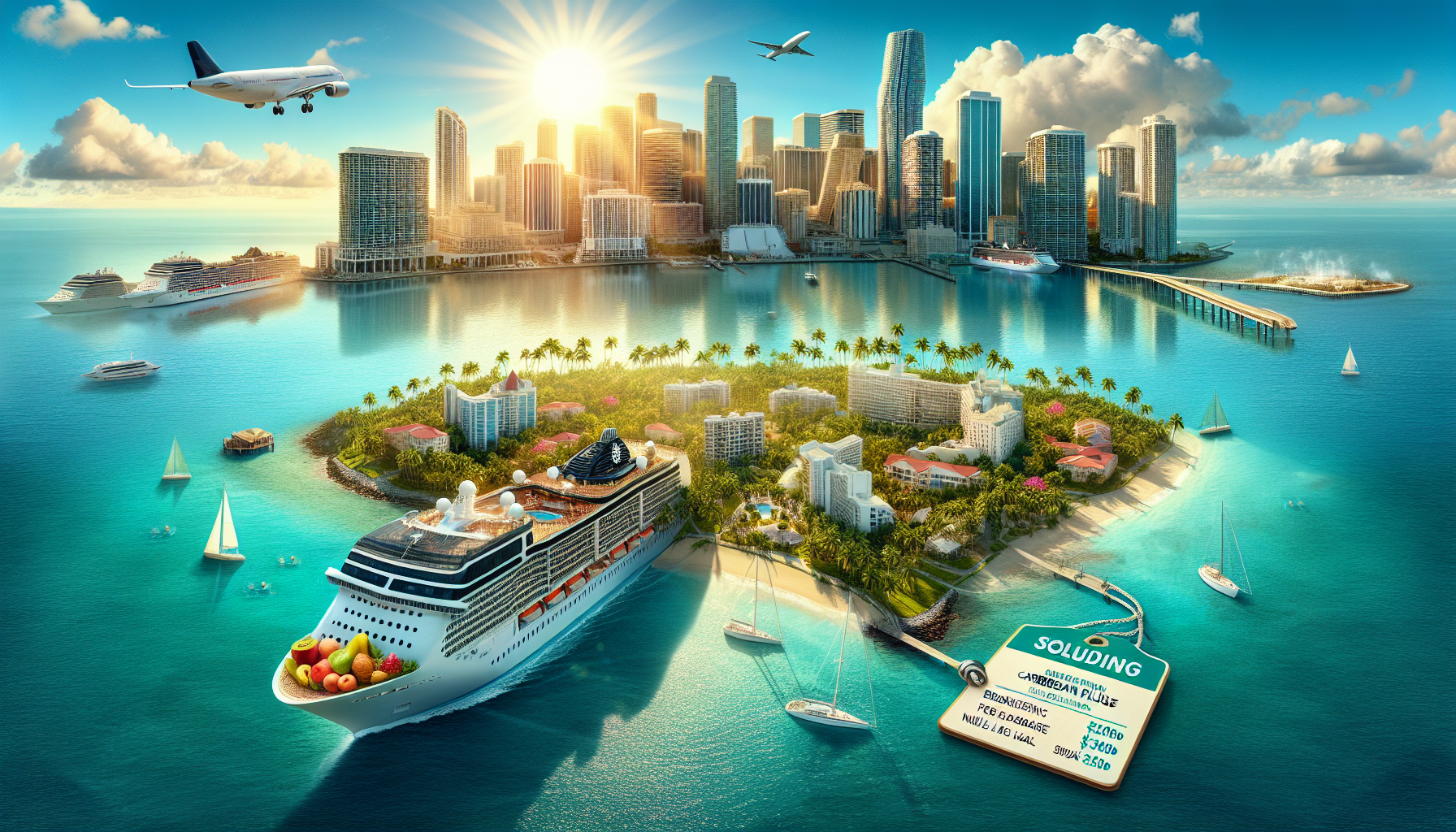 Kreuzfahrten Karibik: Kreuzfahrt mit MSC Divina ab/an Miami 14-tägig inkl. Flug 3-Sterne-Hotel mit Frühstück / Premium-Plus-Schiff mit Vollpension