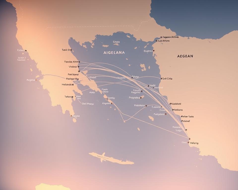 Aegean Airlines Streckennetz