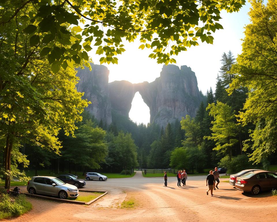 Anreise Prebischtor Parkplatz
