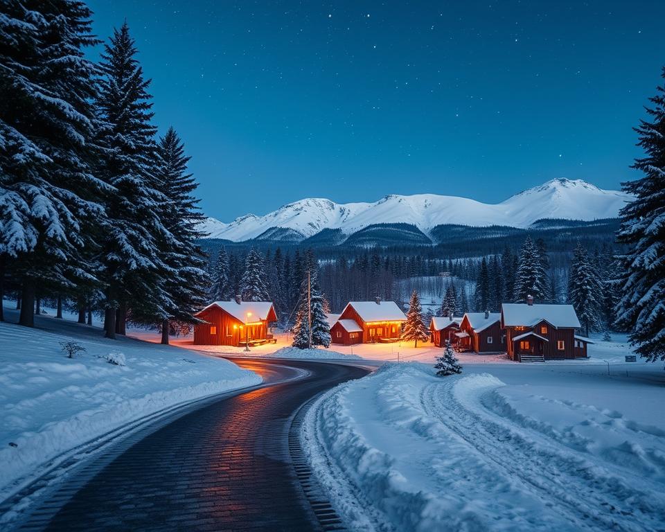Anreise Weihnachtsdorf Finnland