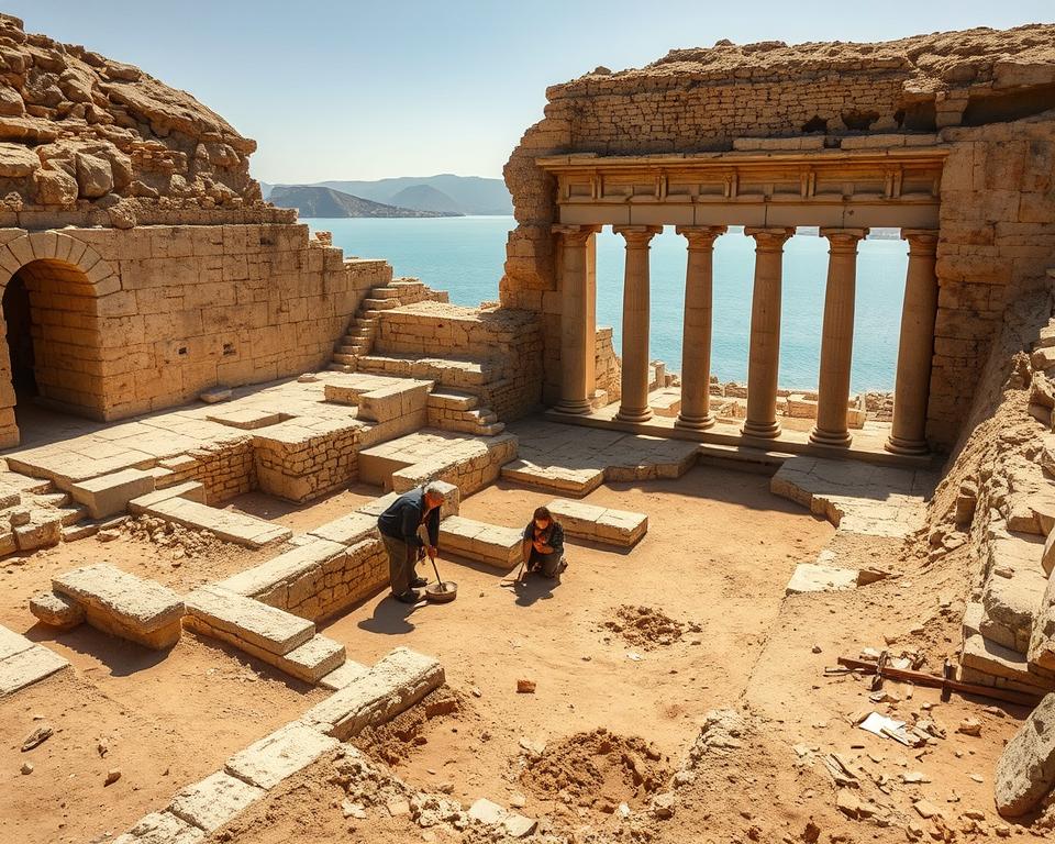 Archäologische Ausgrabungen in Kafarnaum