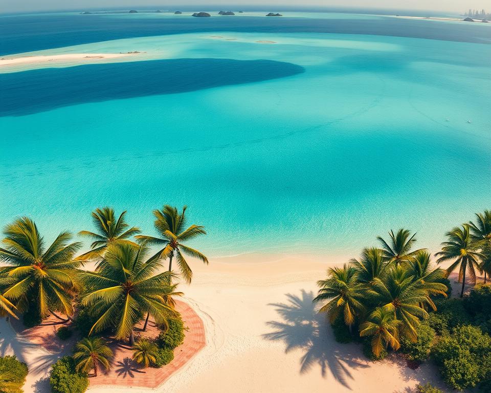 Bikini-Atoll Insellandschaft