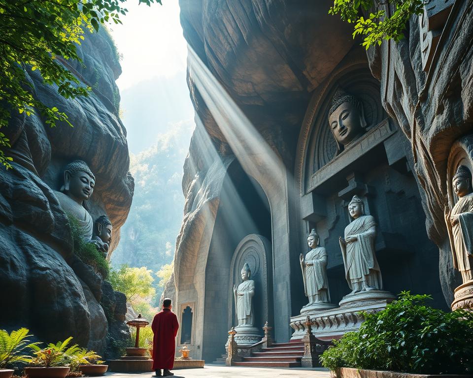 Buddhistische Pilgerstätte Longmen-Grotten