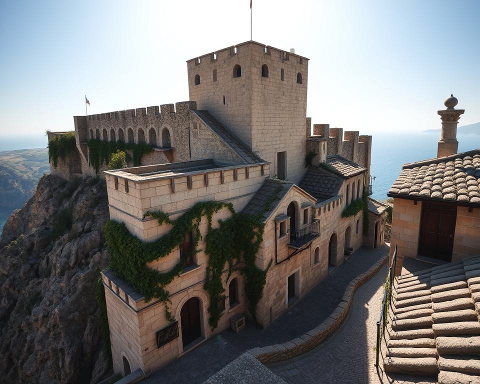 Burganlage Monemvasia mittelalterliche Architektur