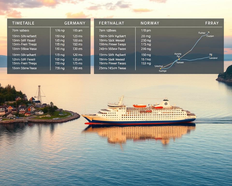 Fährfahrpläne Deutschland Norwegen
