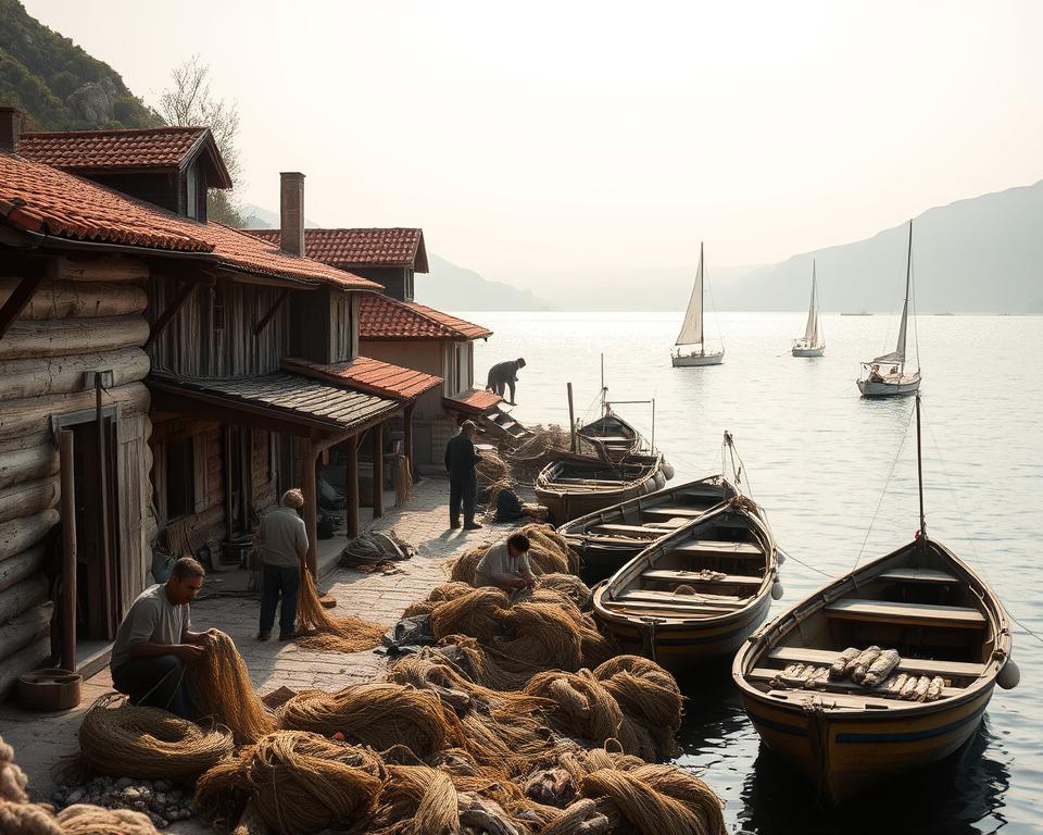Fischerdörfer Skutarisee Traditionelles Leben