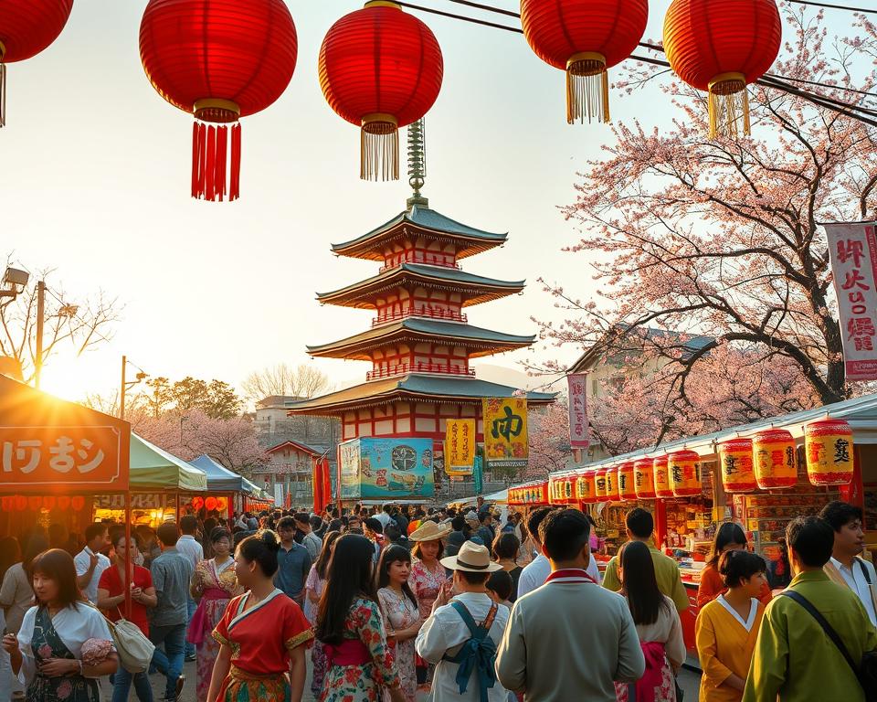 Japanische Matsuri Festival