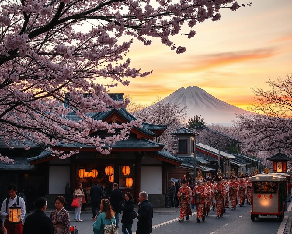 Japanische religiöse Feste und Zeremonien