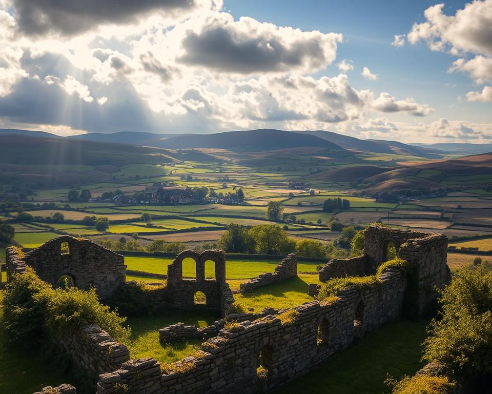 Klosterruinen Yorkshire Landschaft