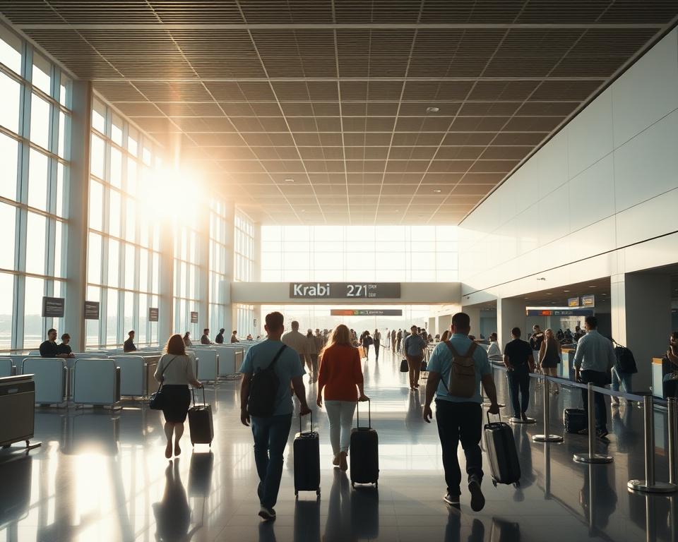 Krabi Flughafen Terminal Innenansicht