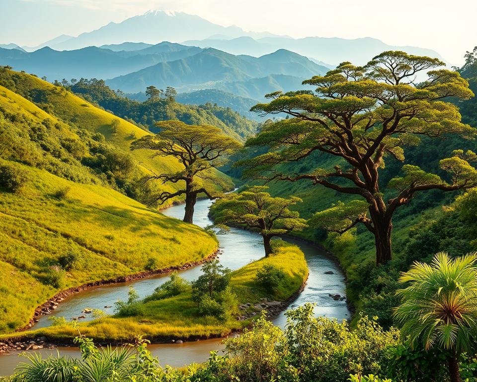Lampang Natur Nationalpark Landschaft
