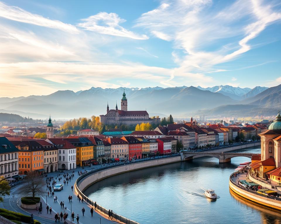 Ljubljana Stadtpanorama Ausflugsziele
