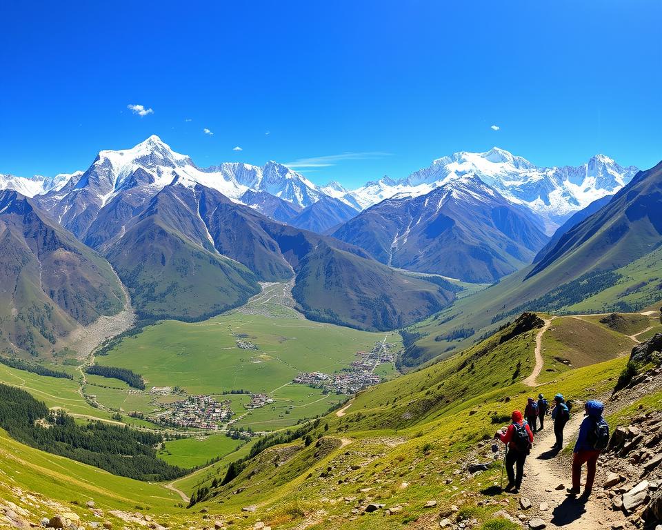 Manaslu Trekkingroute Übersicht