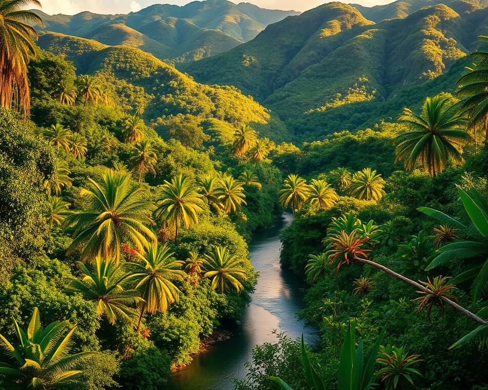 Martinique Regenwald Landschaft