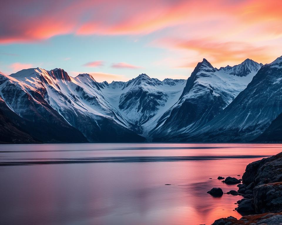 Mitternachtssonne in Norwegen
