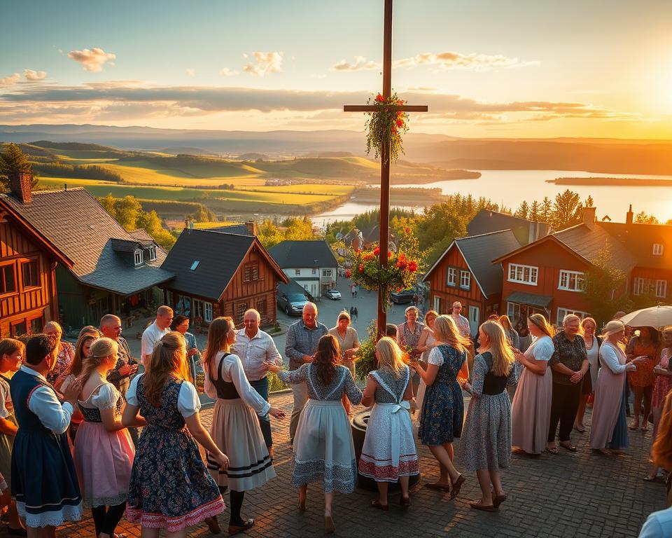 Mittsommer Schweden Traditionen