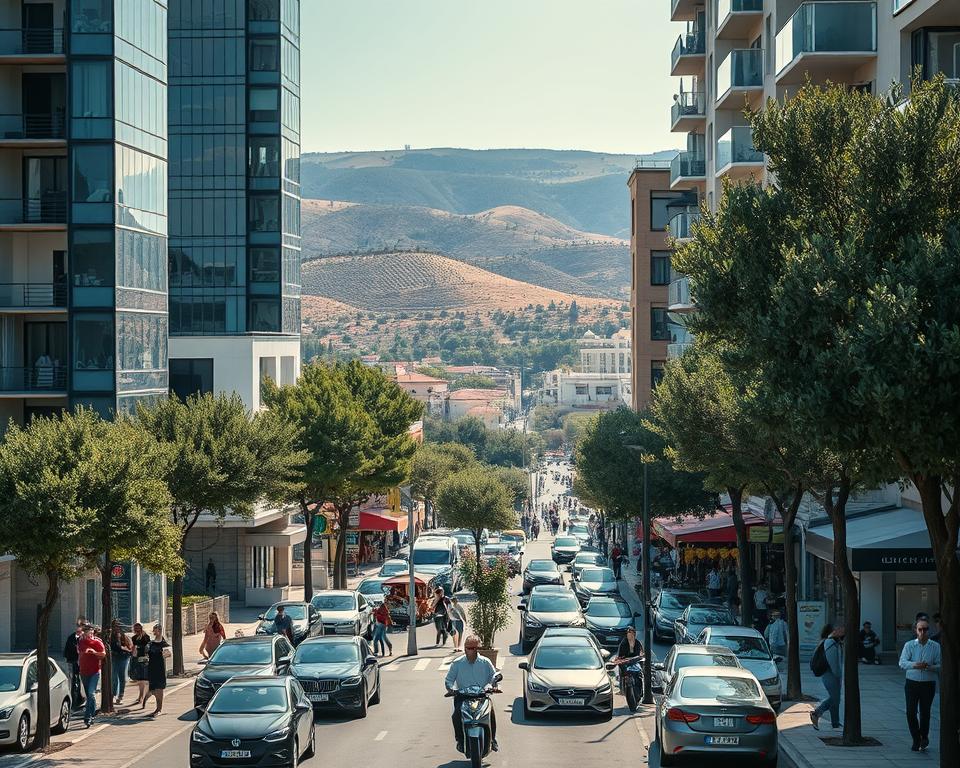 Modernes Stadtleben in Polis Chrysochous