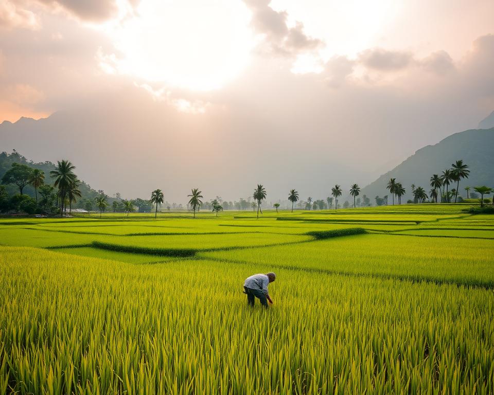 Monsun und Reisanbau in Asien