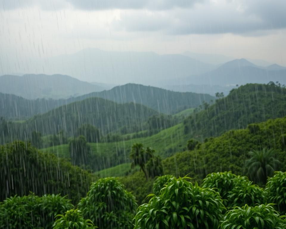 Monsunperioden in Asien