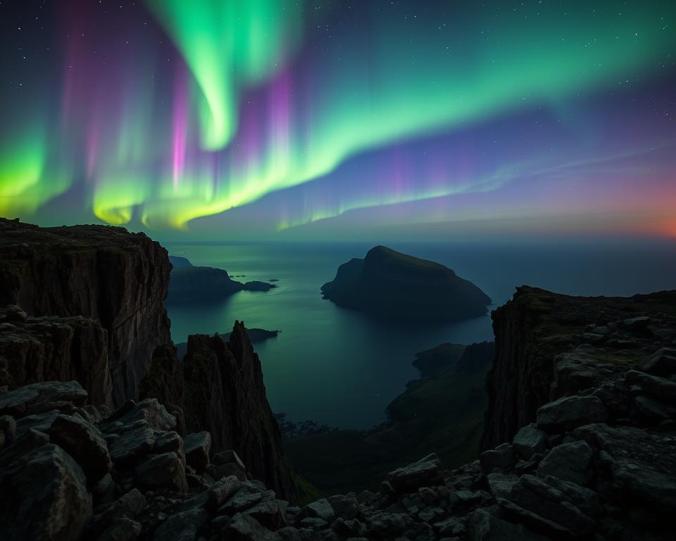 Nordlichter Beobachtungspunkte Nordkap
