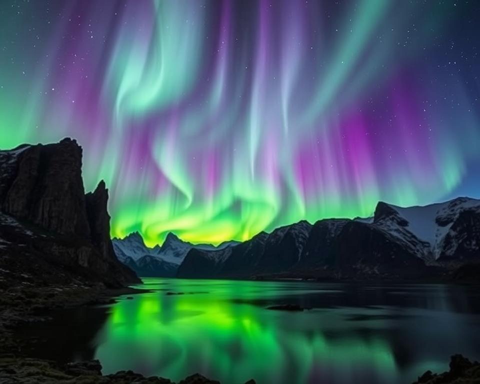 Nordlichter Saison am Nordkap