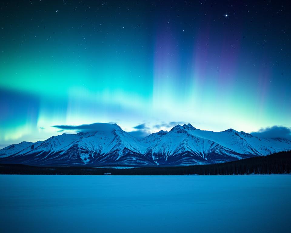 Nordlichter in Schweden Winter