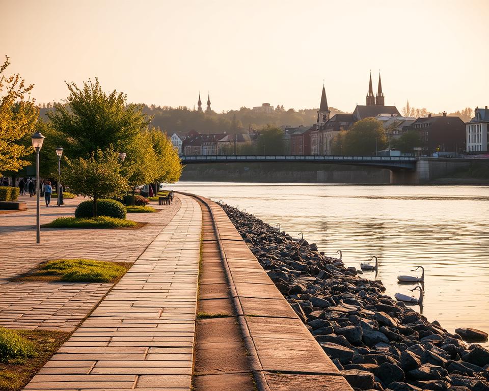 Oder-Promenade Frankfurt Slubice Grenze