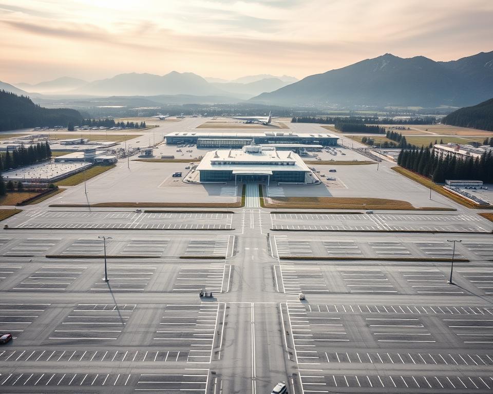 Parken Salzburg Airport Übersicht
