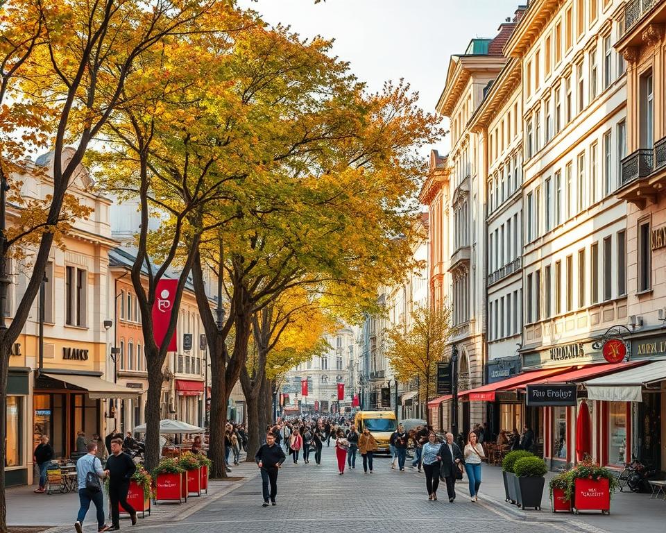 Piotrkowska-Straße Lodz Einkaufsboulevard