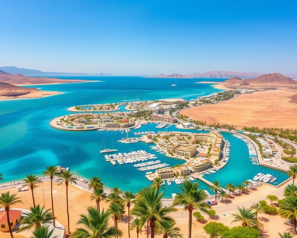 Reisezeiten El Gouna Übersicht