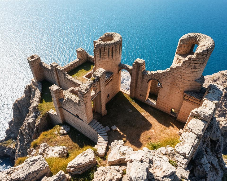 Ruinen der Oberstadt Monemvasia
