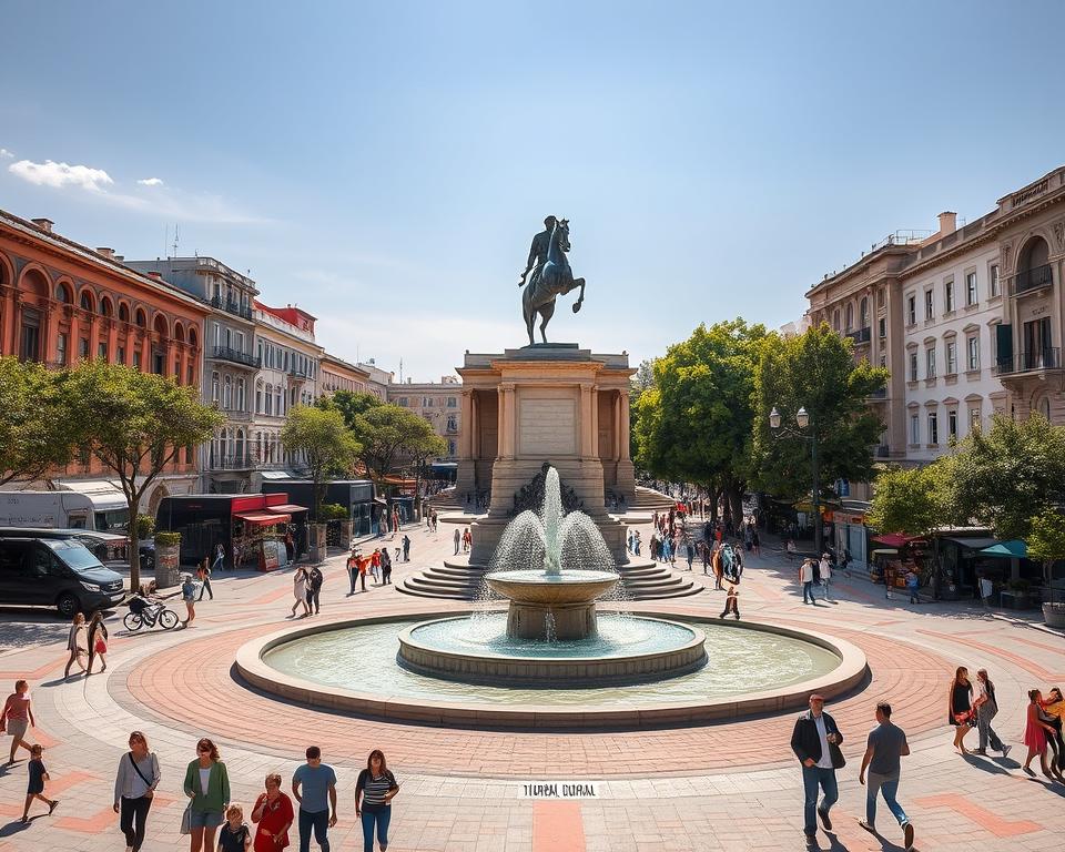 Skanderbeg-Platz Tirana Hauptplatz Albanien