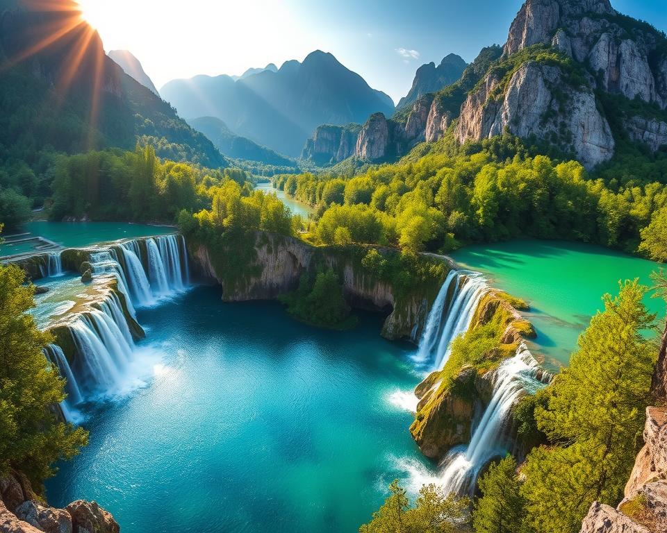 Spektakuläre Seenlandschaft Plitvice