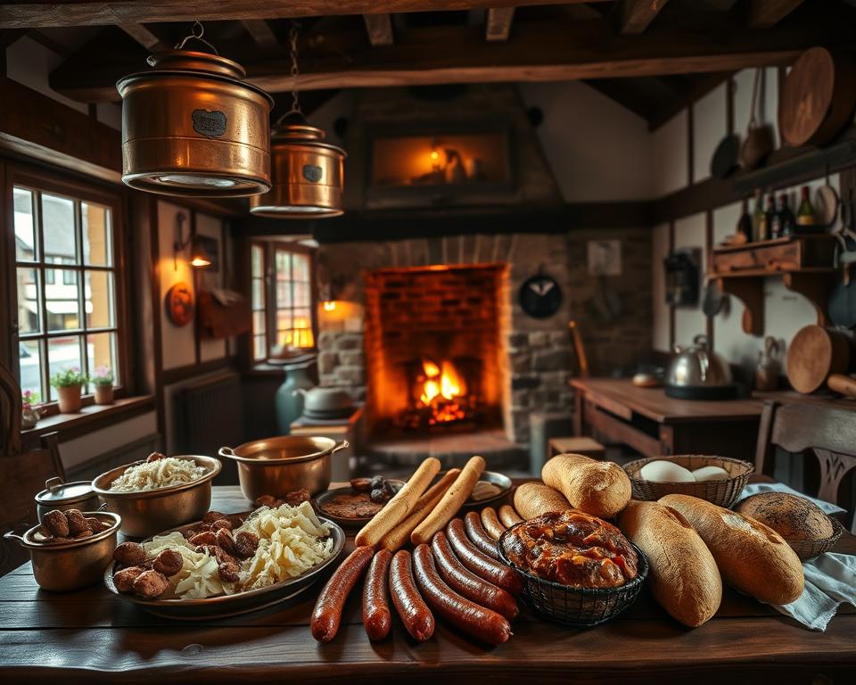 Traditionelle sächsische Küche in Pirna