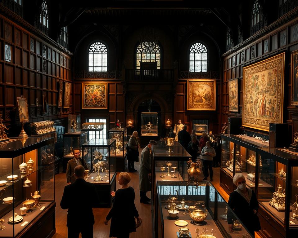 Tudor Artefakte Museumsausstellung